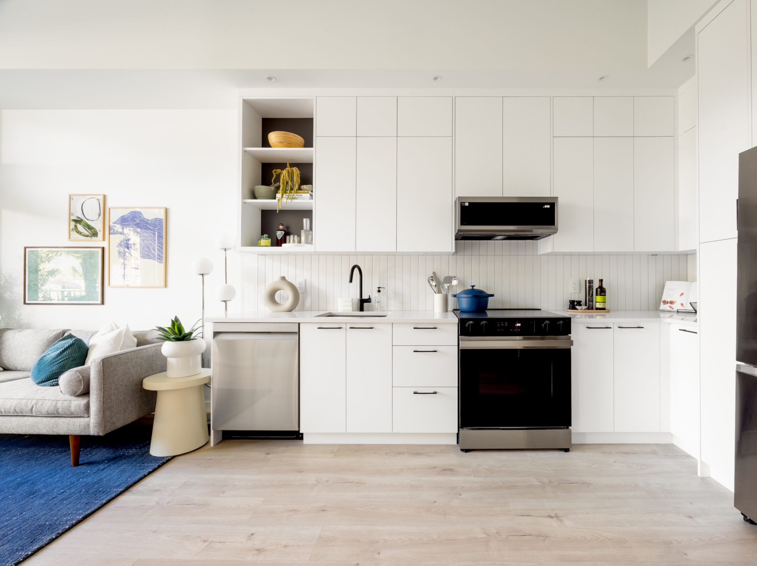 On-site display home tours begin as Esquimalt’s Gorge-view Central Block condo nears completion